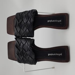 Jeffrey Campbell Costelo Sandal in Black, Women's Size 7/38